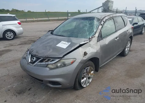 2012 Nissan Murano S z USA, uszkodzony, nr VIN JN8AZ1MU9CW103243